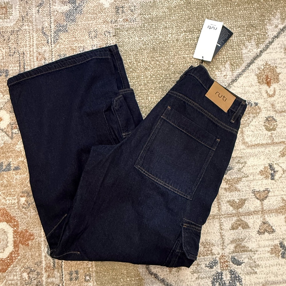 Dark Blue Cargo Jeans - Picture 5 of 5